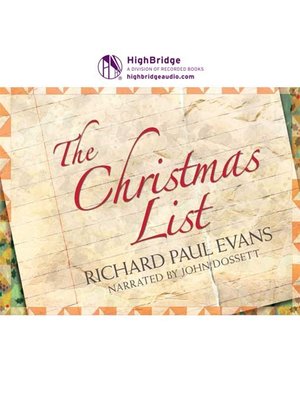 cover image of The Christmas List